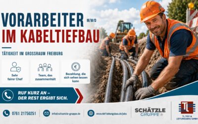 Vorarbeiter (m/w/d) Kabeltiefbau im Großraum Freiburg